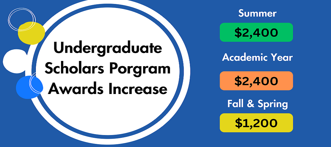 USP Awards will increase for the 2023-2024 academic year.