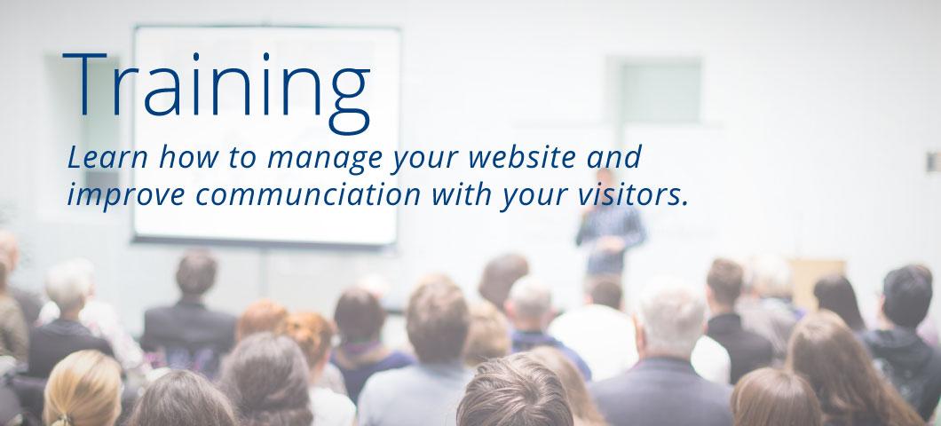 Training - learn how to manage your website