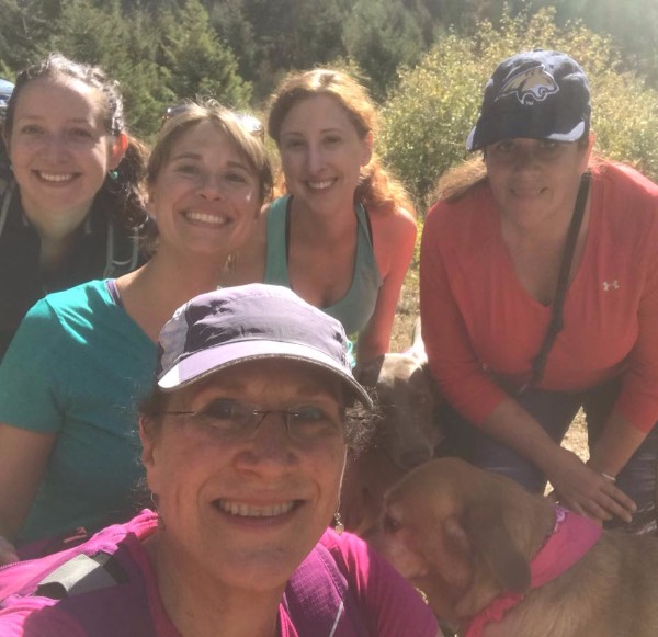 Women's Faculty Caucus Members on the Fall Hike