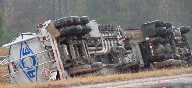 Overturned Tanker